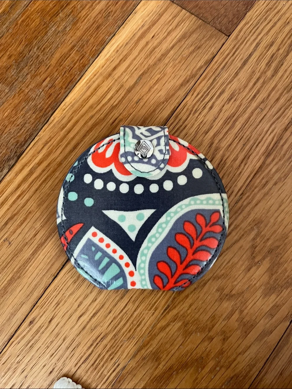Vera Bradley Quilted Floral Backpack in Navy, Red & Sage